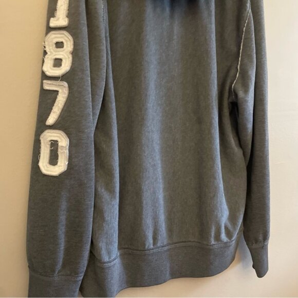 Vintage Y2K Campus Crew Gray Ohio State Heavy Zip-Up Hoodie - Picture 11 of 13